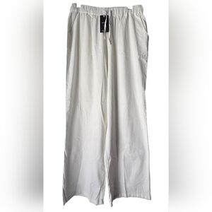 NWT Chartou Elegant Light Cream Women's Pants Size L